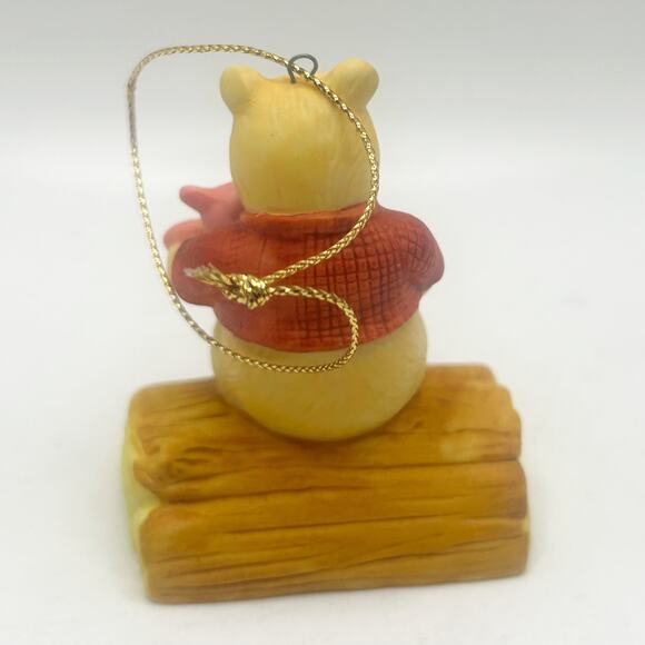 VTG Winnie the Pooh Bisque Figure 1988 Walt Disney Co. Willitts Design Ornament - Picture 4 of 5